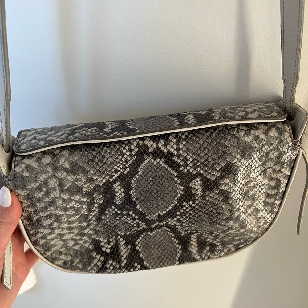 Snakeskin crossbody bag